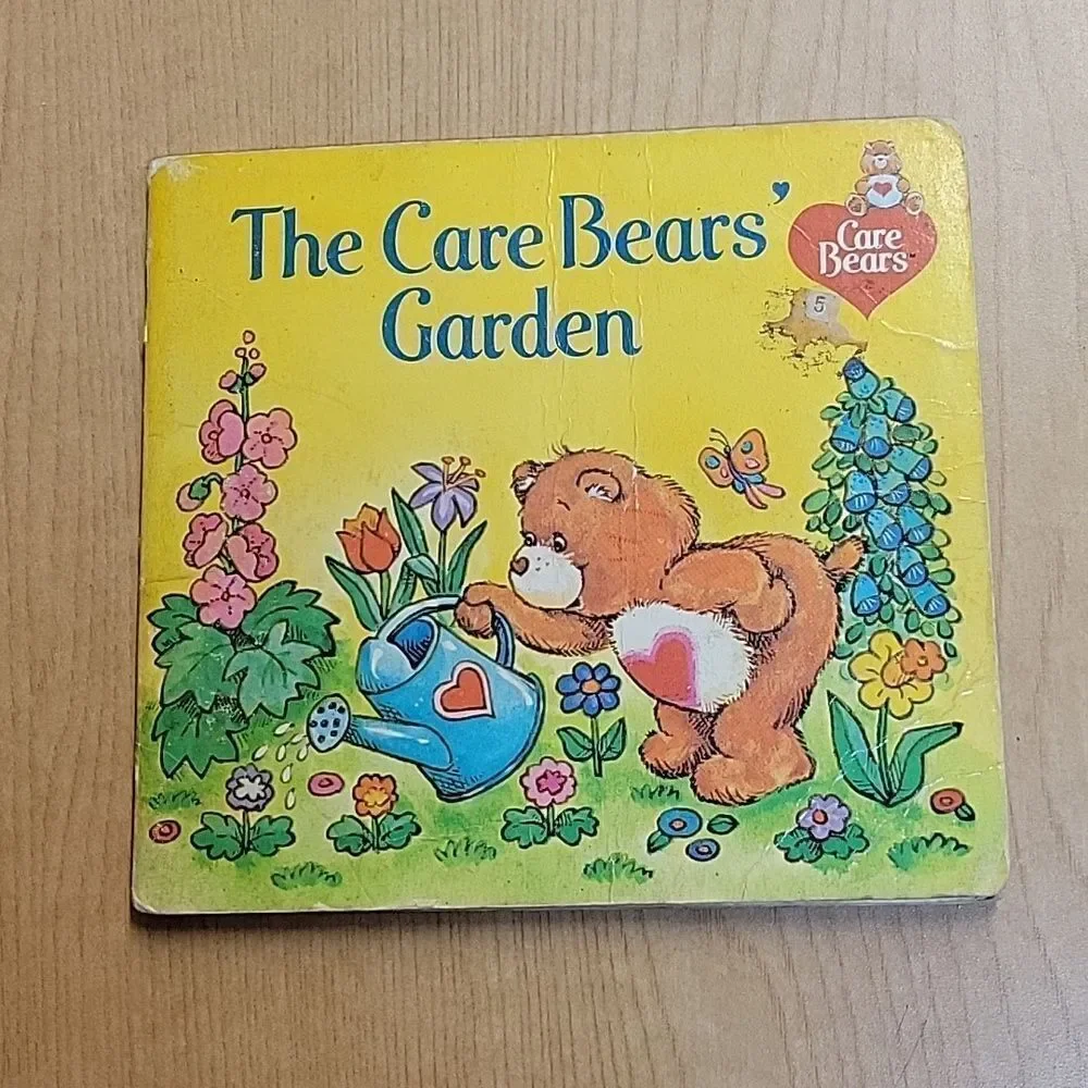 Care Bear costume/pj's 3T-4T vintage stuffed cloth bear books and Dvd 4 Figures‎